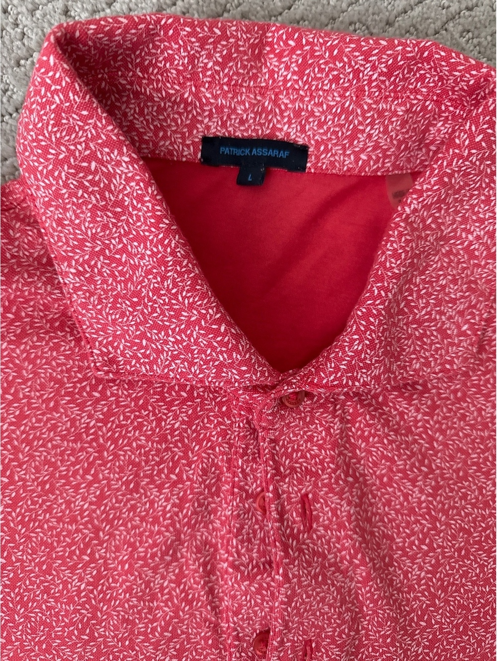 Patrick Assaraff Men’s Polo Large